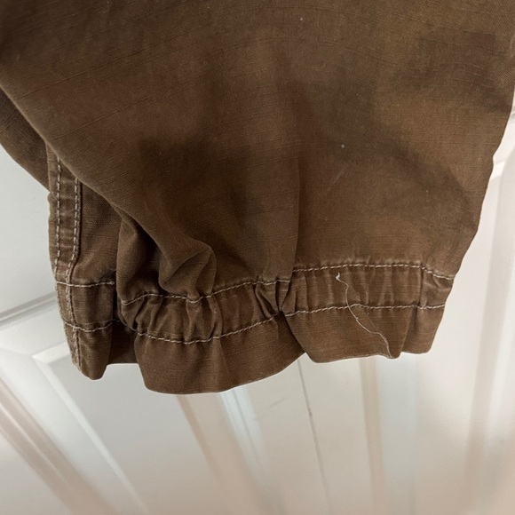 Eddie Bauer Brown Draw String Cropped Ankle Pants - Picture 2 of 10